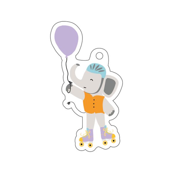 Cadeaulabel | Verjaardag olifant (4stuks)