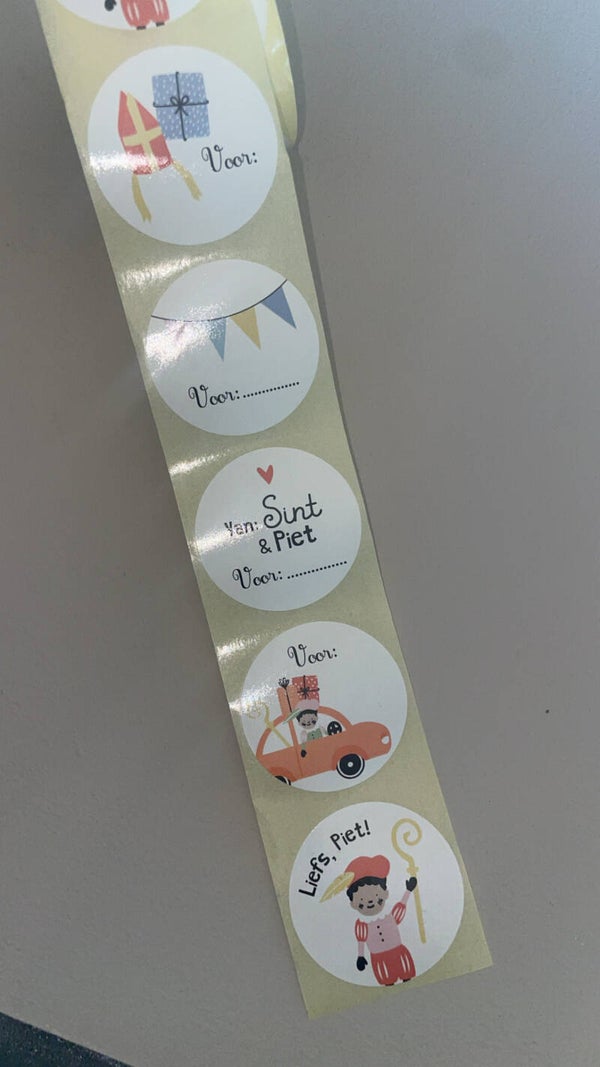 Sticker Sint - setje van 5