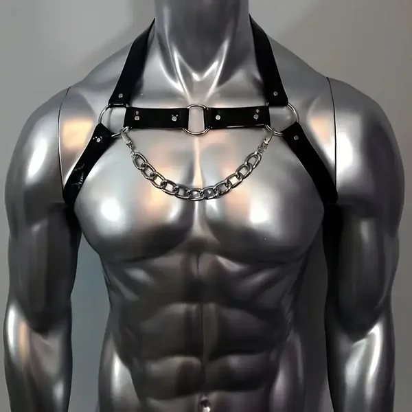 Leather Chest Chain Harness