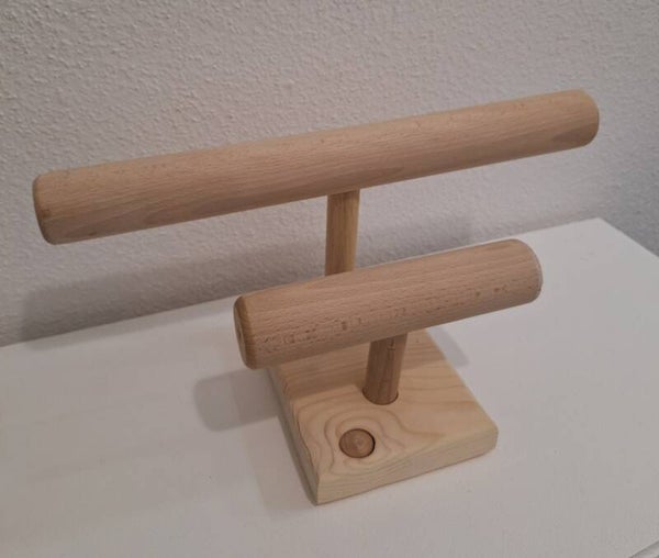 Présentoir portique à bracelets et montre en bois massif démontable support à bijoux pour exposant