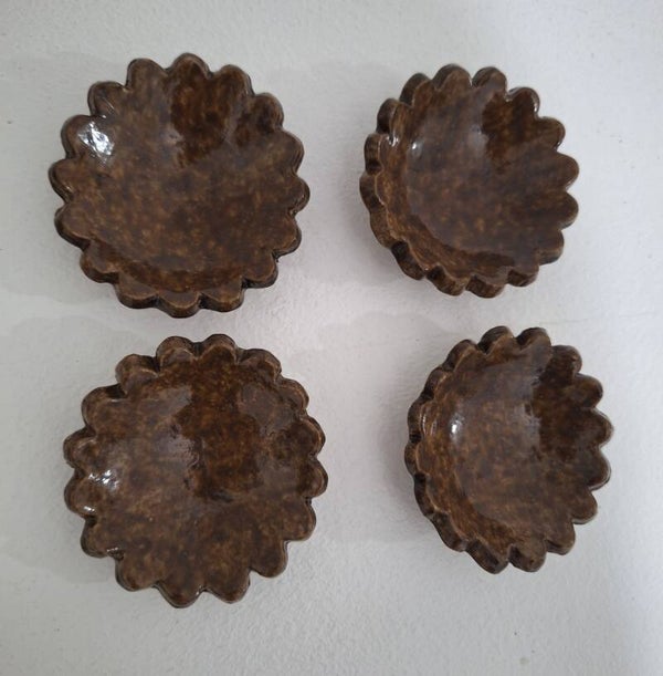 Lot de 4 coupelles de récupération pour sachet de thé