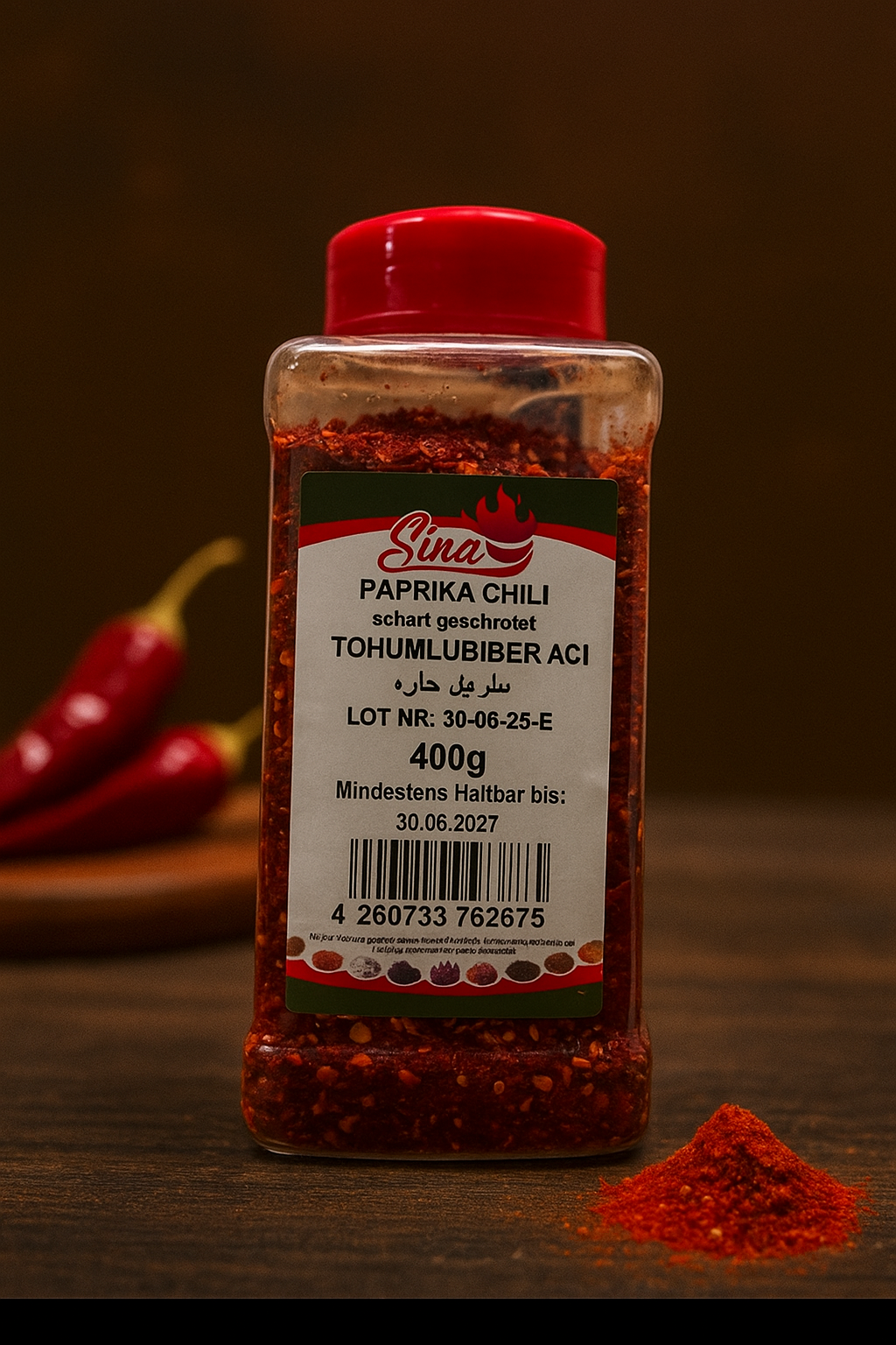 Paprika Chili geschrotet scharf - Tohumlu Biber Acı