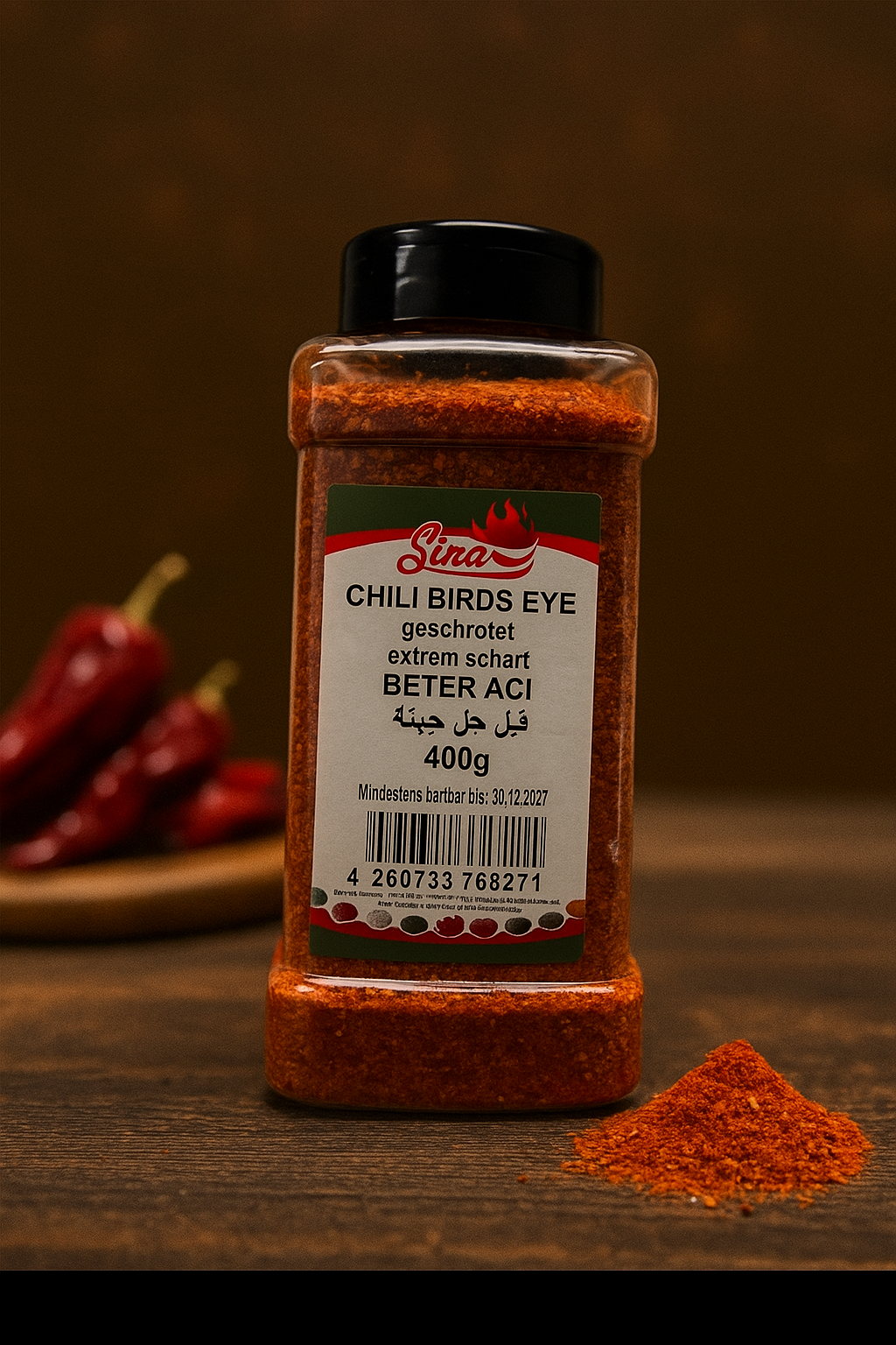 Chili Birds Eye geschrotet extrem scharf - Beter Acı