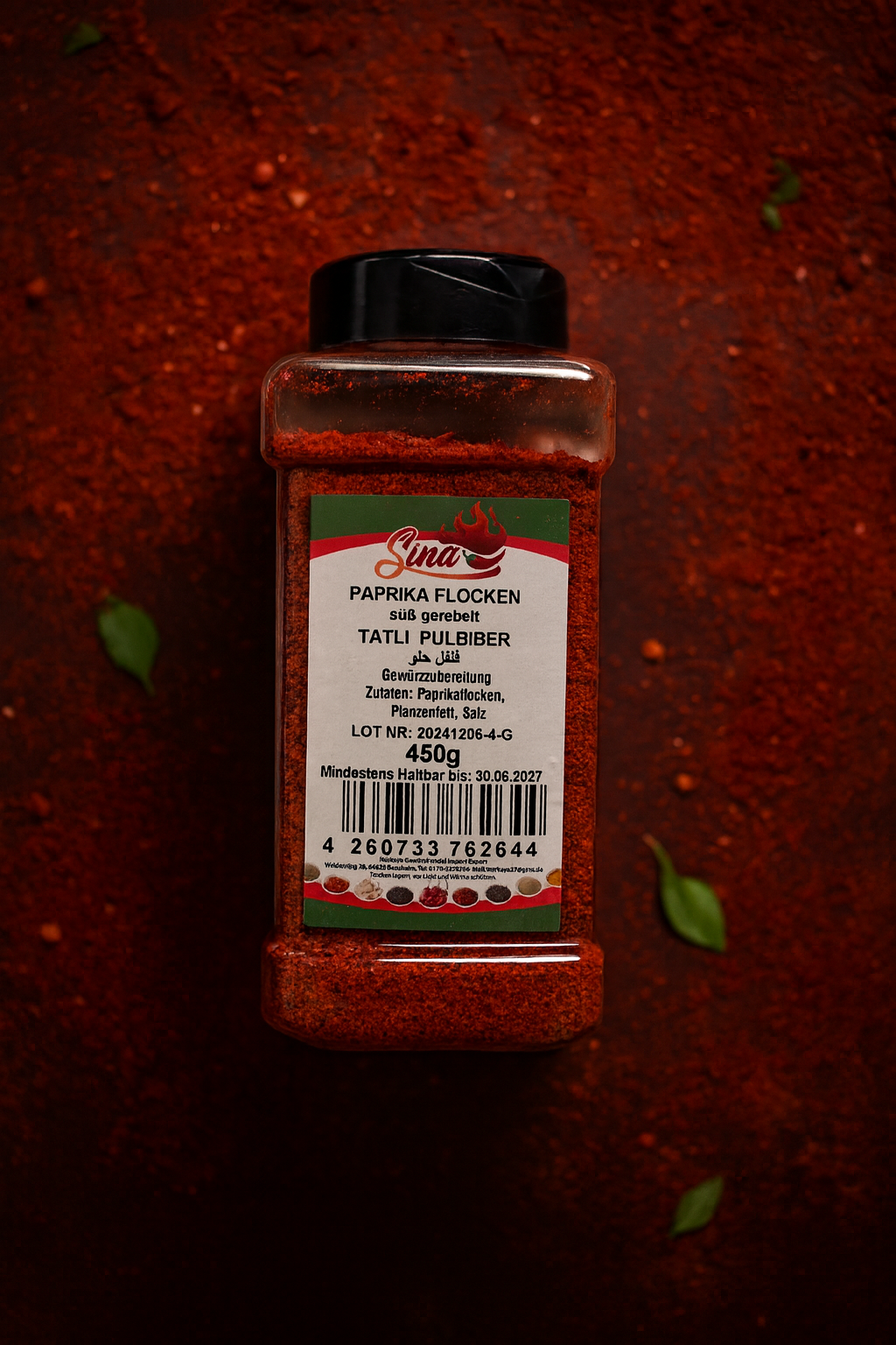 Paprika Flocken Scharf - Acı Pulbiber