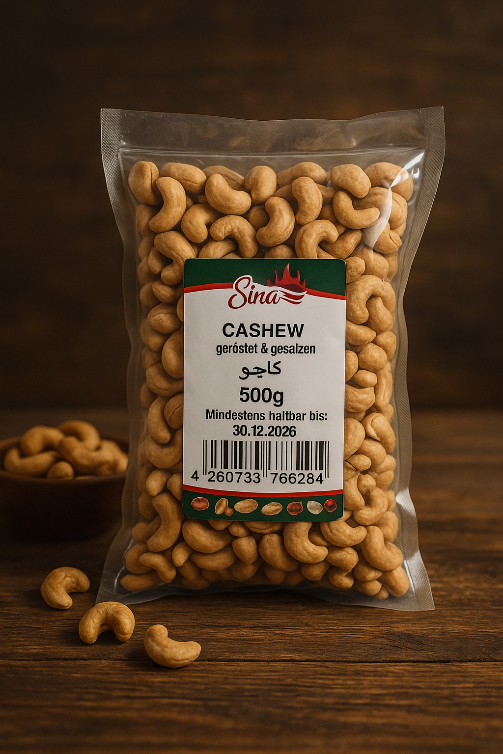 Cashew geröstet und gesalzen