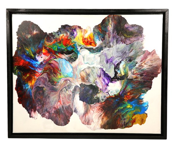 Echoes of Creation, acrylic paintings on canvas hand painted - 21 x 17 inches
