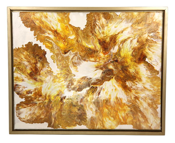 Unconfined, acrylic painting on canvas by original artist- 17 x 21 inches