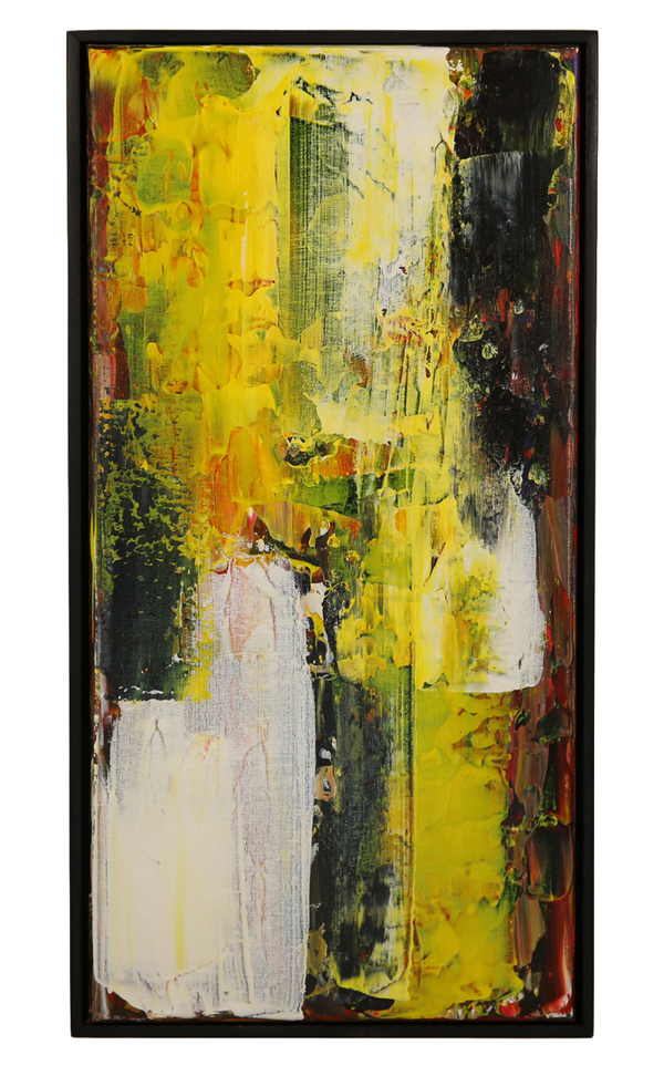 Fragments of Dawn, acrylic paintings on canvas hand painted - 11 x 20 inches