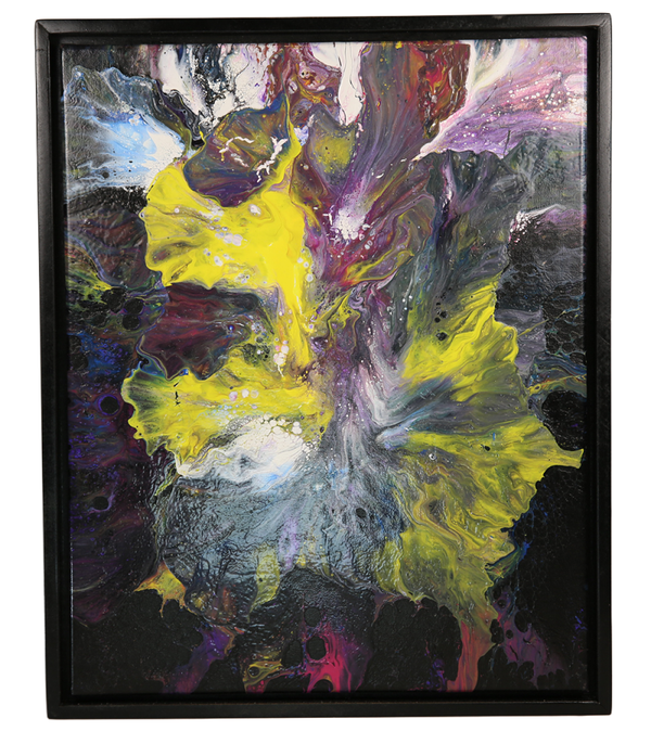 Flames of Renewal, Acrylic Painting on canvas - 17 x 21 inches