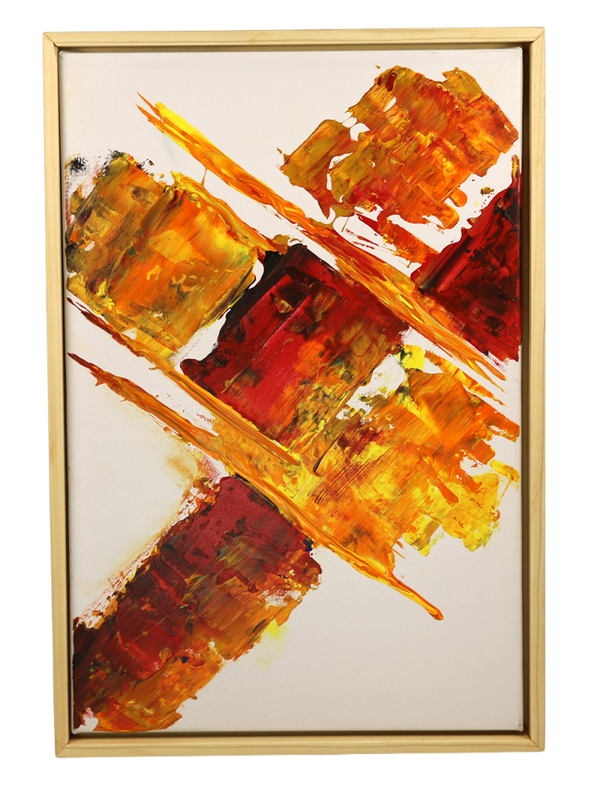 Crimson Passage, acrylic paintings on canvas hand painted - 13 x 19 inches