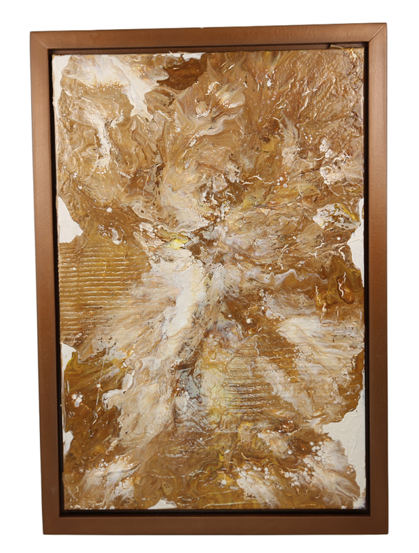 Ochre Passage, acrylic paintings on canvas hand painted - 18 x 26 inches