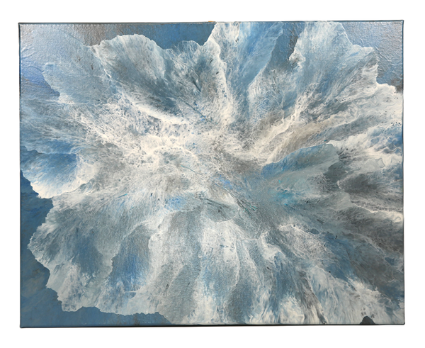 Fading Terrain, acrylic paintings on canvas hand painted - 20 x 16 inches
