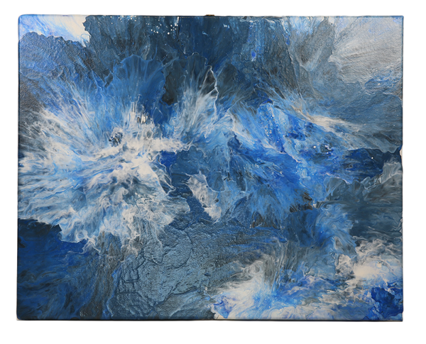 Into the Deep, acrylic paintings on canvas hand painted - 20 x 16 inches