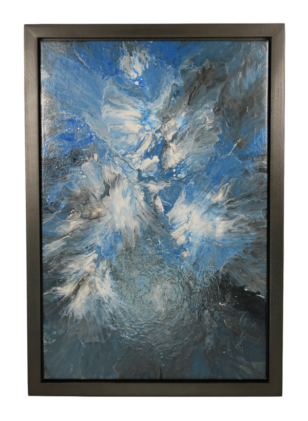 Shattered Light, acrylic painting on canvas by original artist - 18 x 25 inches