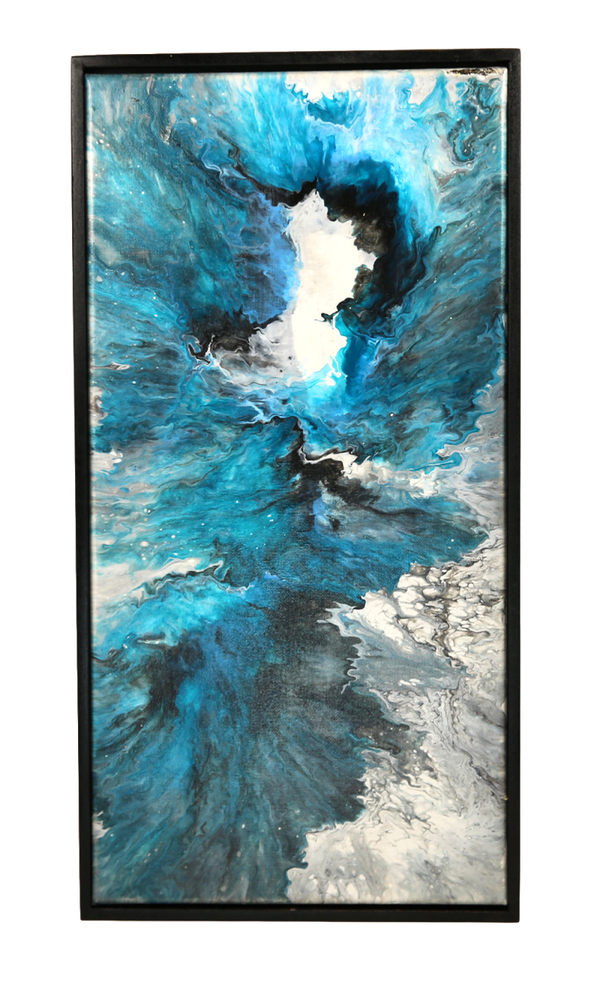 The Awakening, acrylic paintings on canvas hand painted - 10 x 21 inches