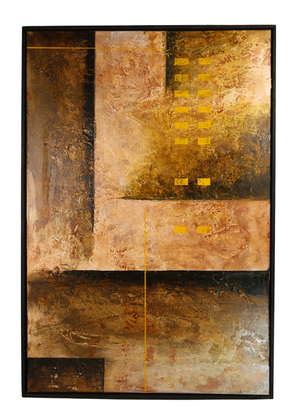 Crossing Horizons, acrylic paintings on canvas hand painted - 25 x 37 inches