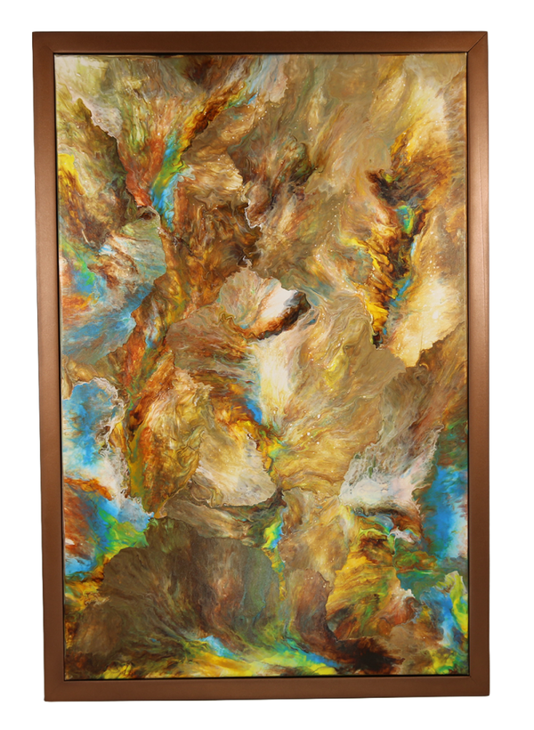 Radiant Earth, acrylic paintings on canvas hand painted - 22 x 32 inches