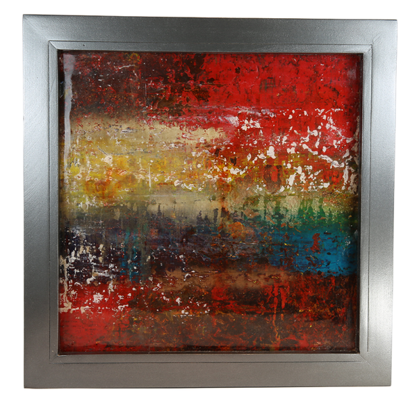 Artisan Original painting with Acrylic Pour - Size 25 x 25 inches