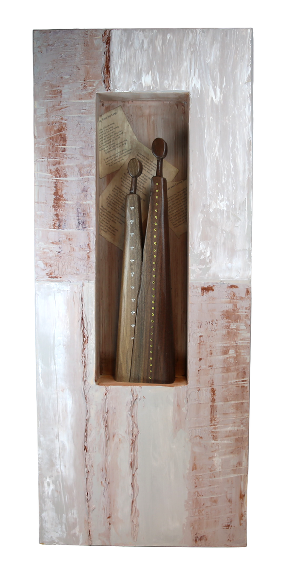New Beginings, mixed media original fine art - 16 x 40 inches