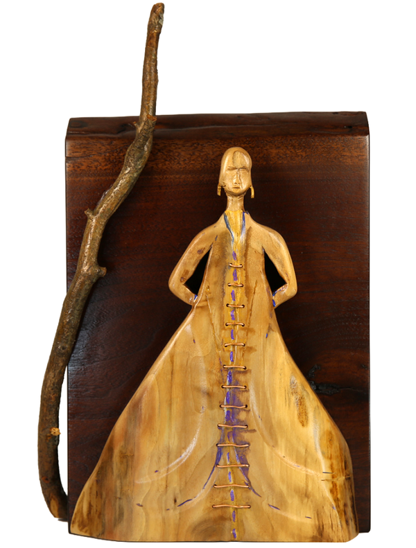 Assemblage, The dress - 13 x 21 inches