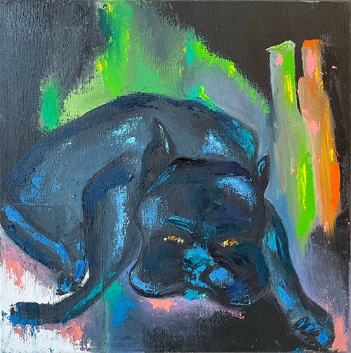 Musta Piru, 40 x 40 cm