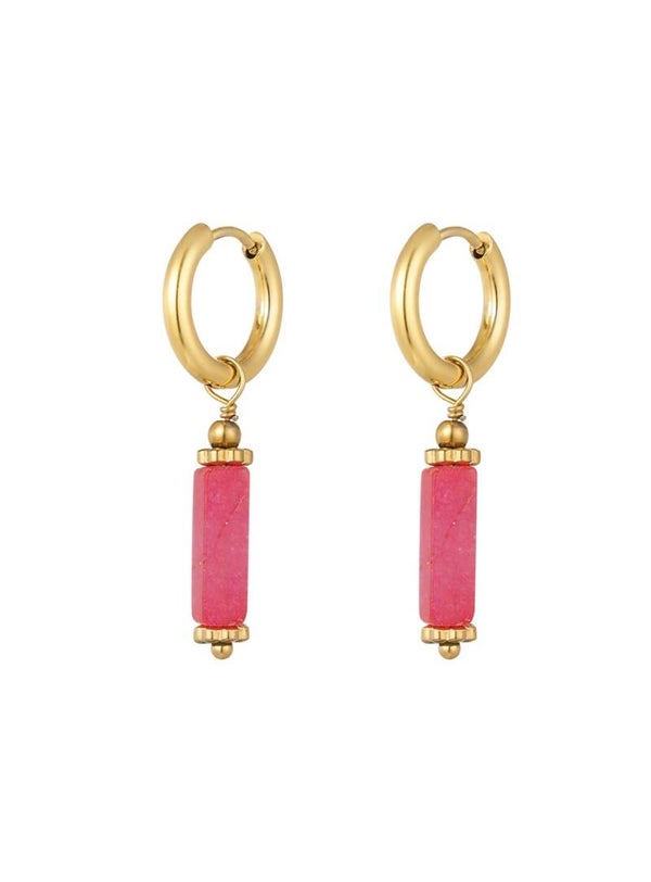 Earrings Nina Pink Gold