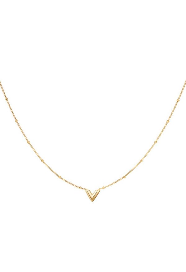Necklace V Small Gold
