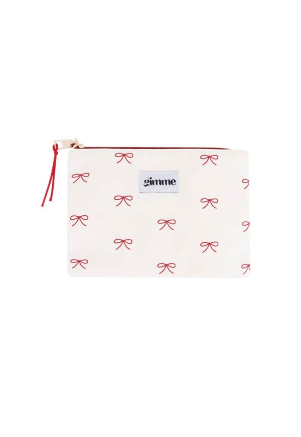 Toilet Bag Bows White