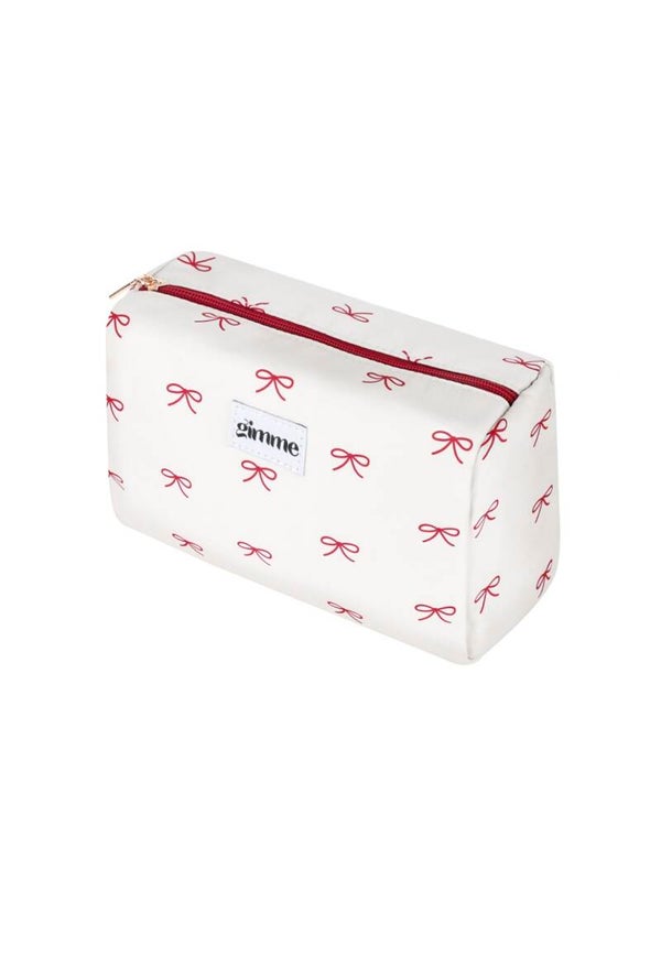 Make-up Bag Bows White