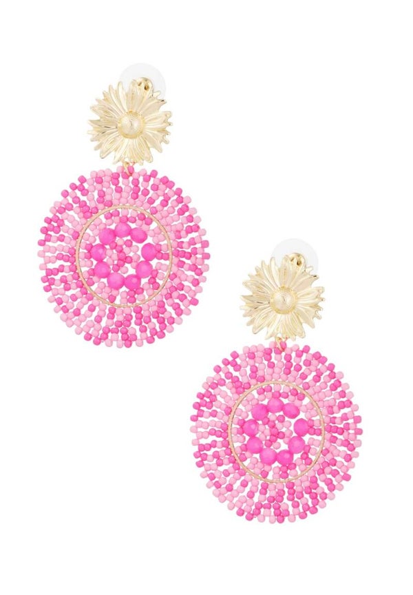 Earrings Life Pink Gold