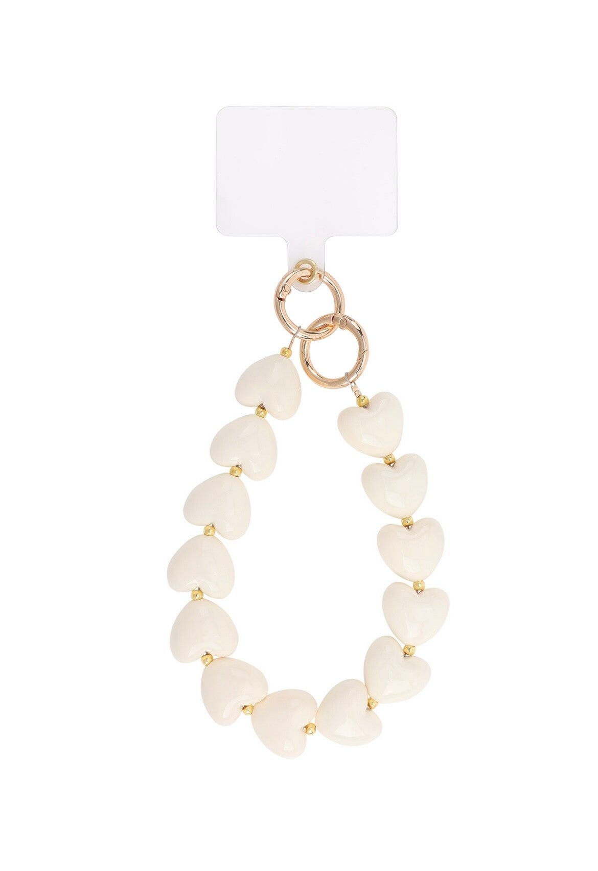 Telephone Cord Classy Heart White
