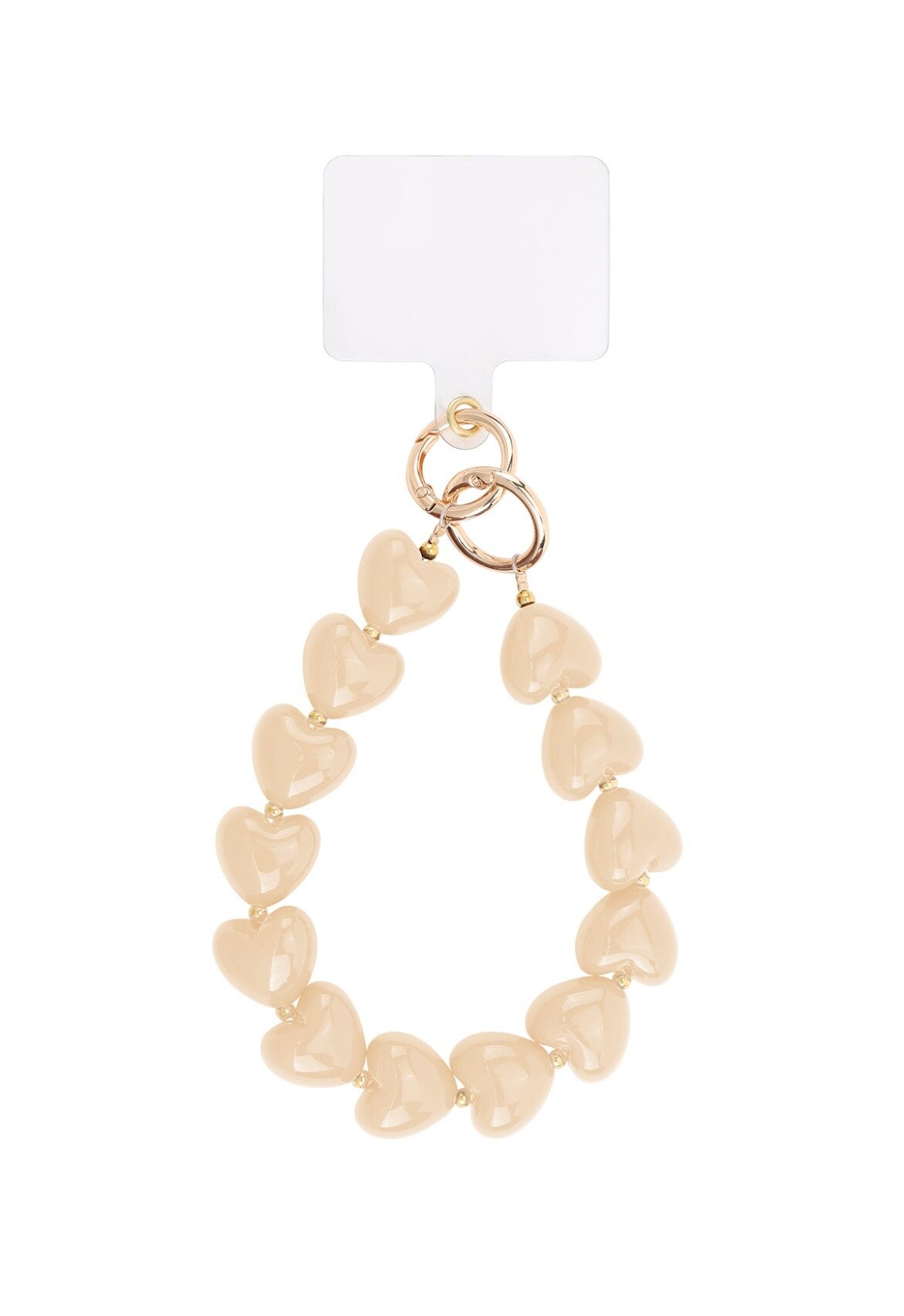 Telephone Cord Classy Heart Beige