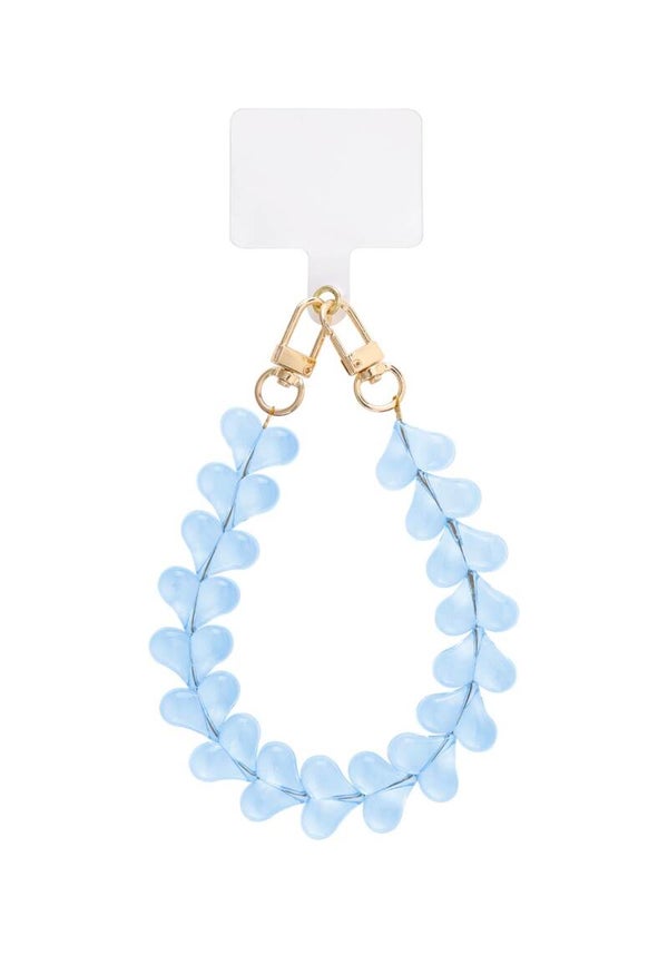 Telephone Cord Small Heart Blue