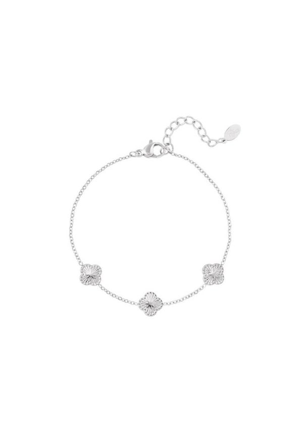Bracelet Three Clovers Silver