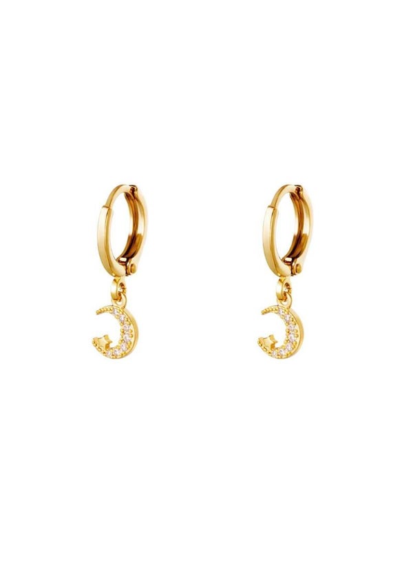 Earrings Moonstar Gold