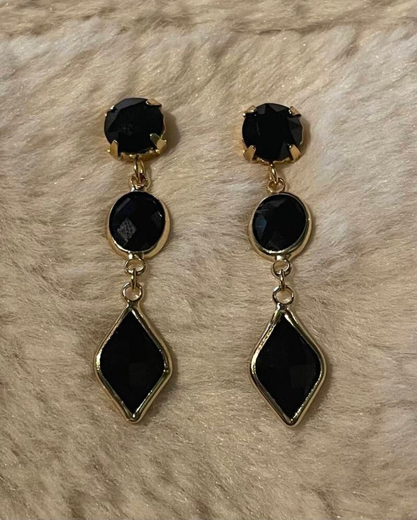 Earrings Black BL13