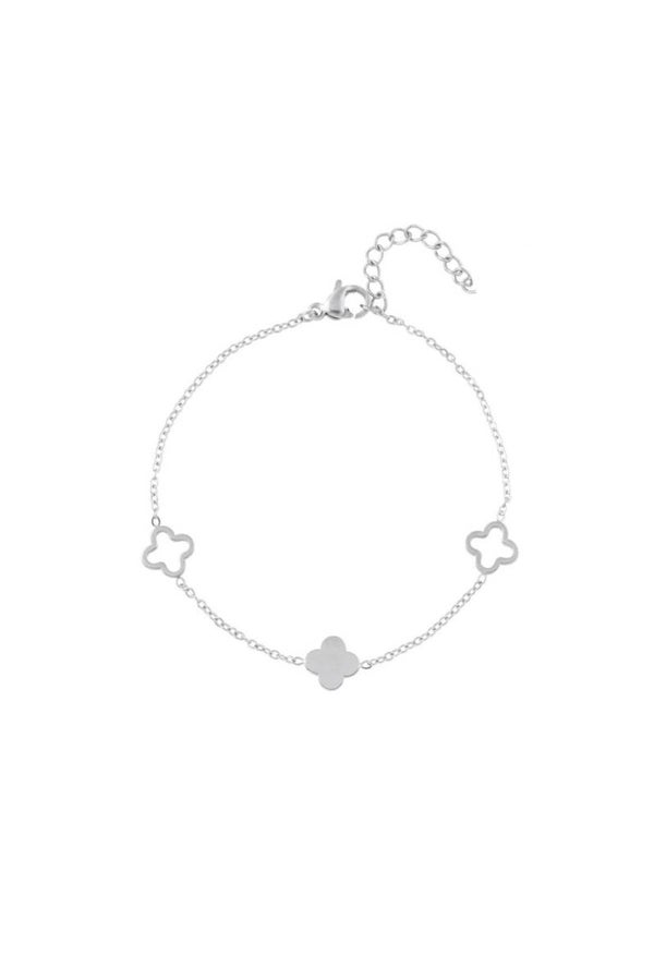 Bracelet Multi Clover Silver