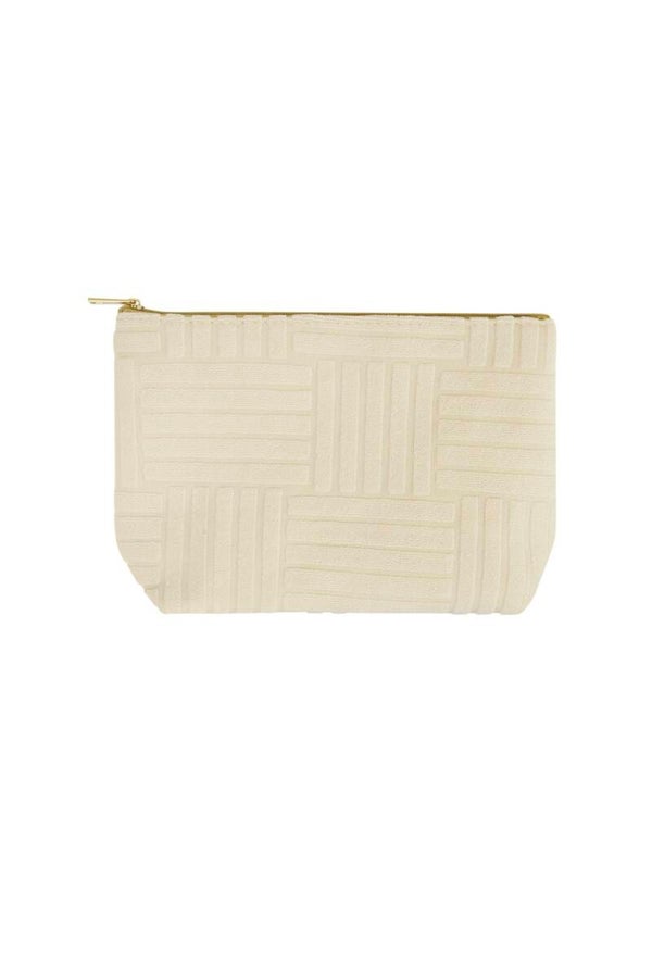 Make-up tas Jacquard Beige