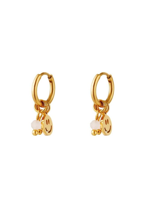 Earrings Smiley Gold