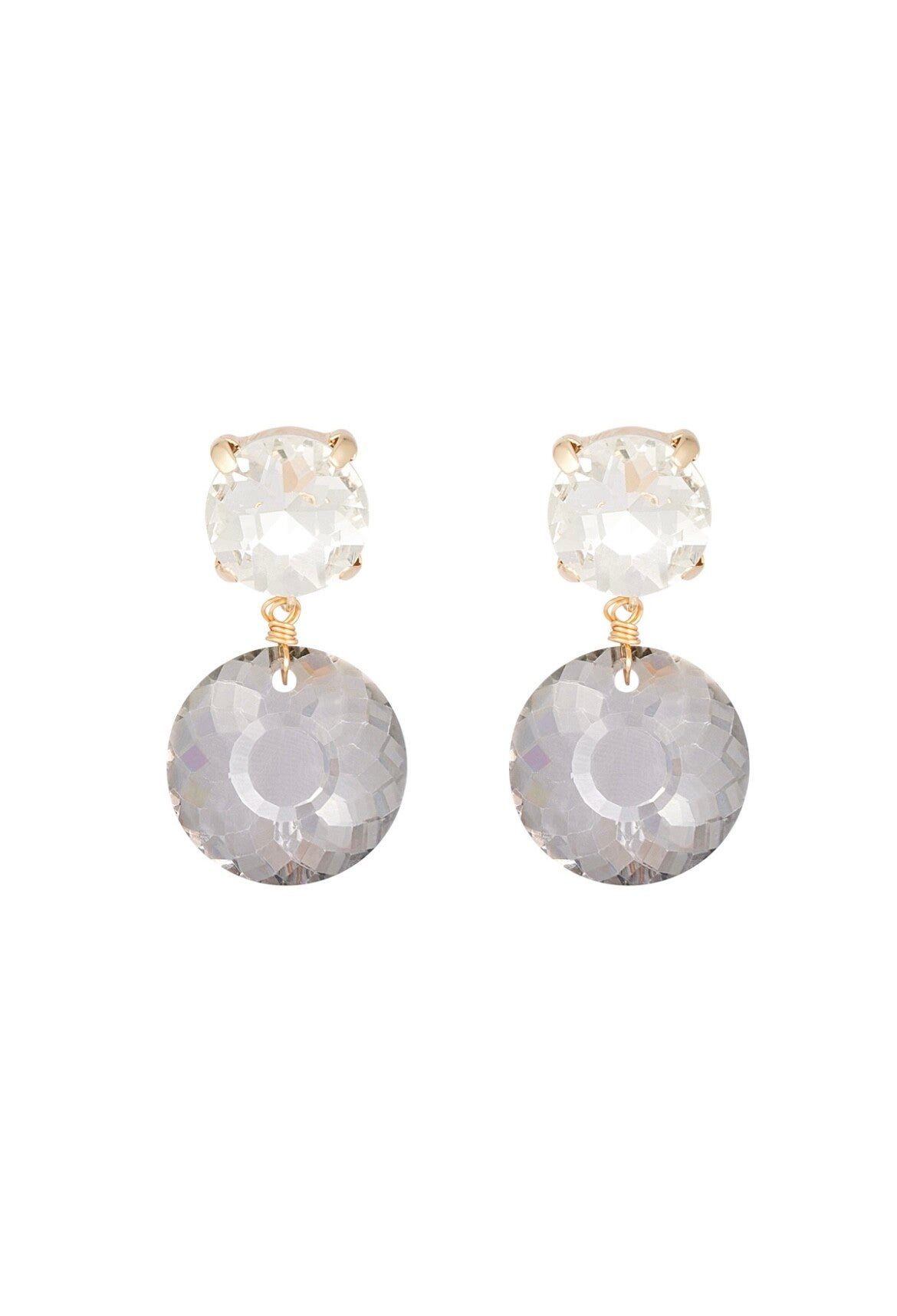 Earrings Diamond Grey Gold