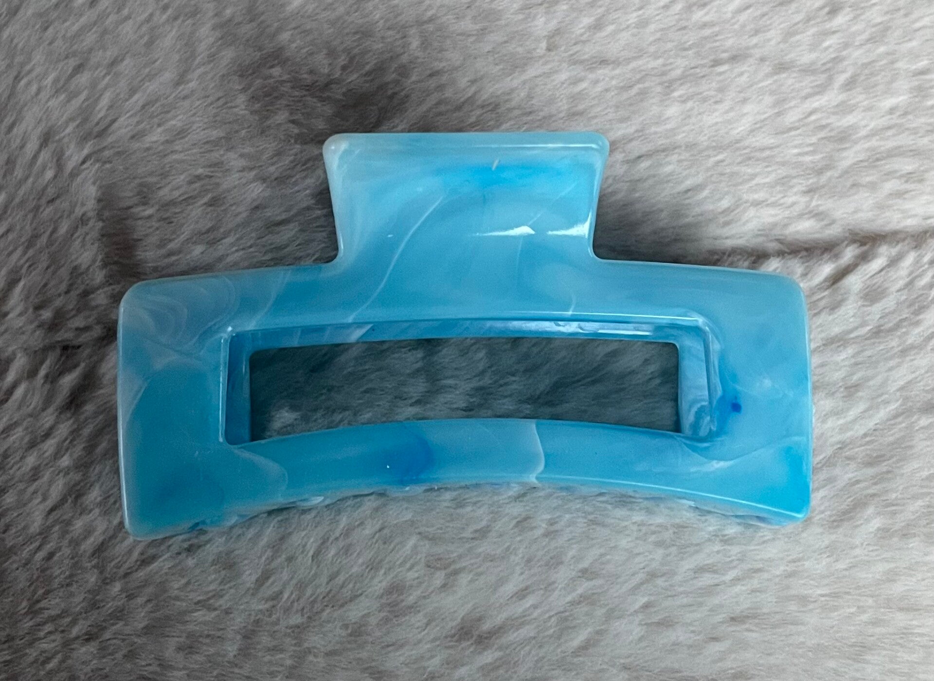 Hairclip Marble Blue S