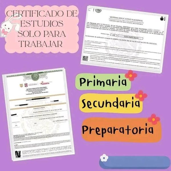 CERTICADOS ESCOLARES