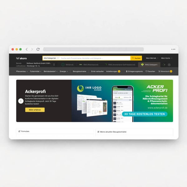 Hero-Slider für akoro-Startseite