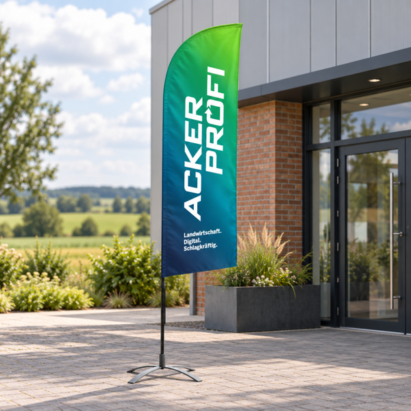 Square-Flag, System inkl. Druck