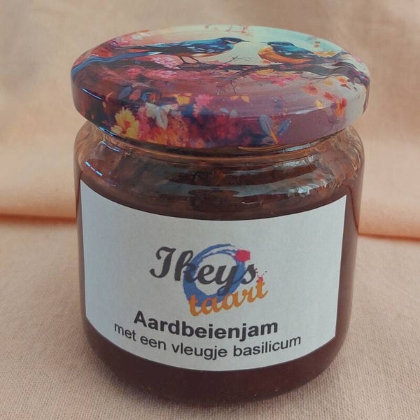 Jam "Aardbeien met een vleugje basilicum"