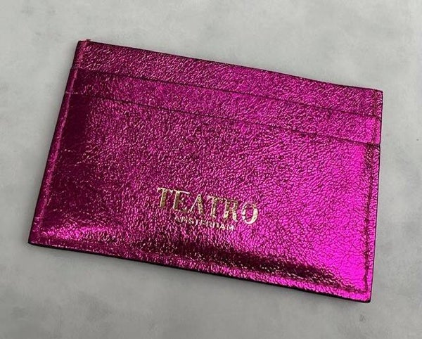 Tracey Metallic pasjeshouder fuchsia