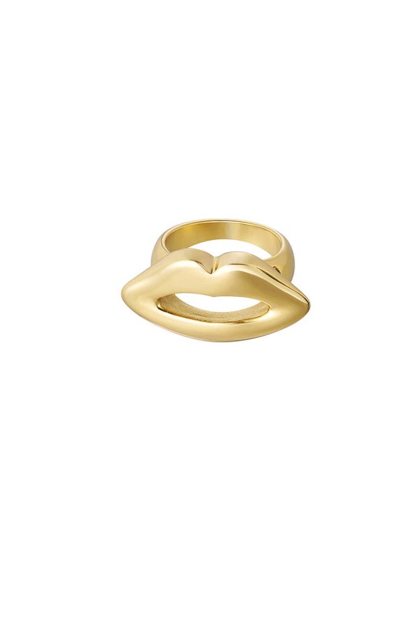 Ring LIPS goud