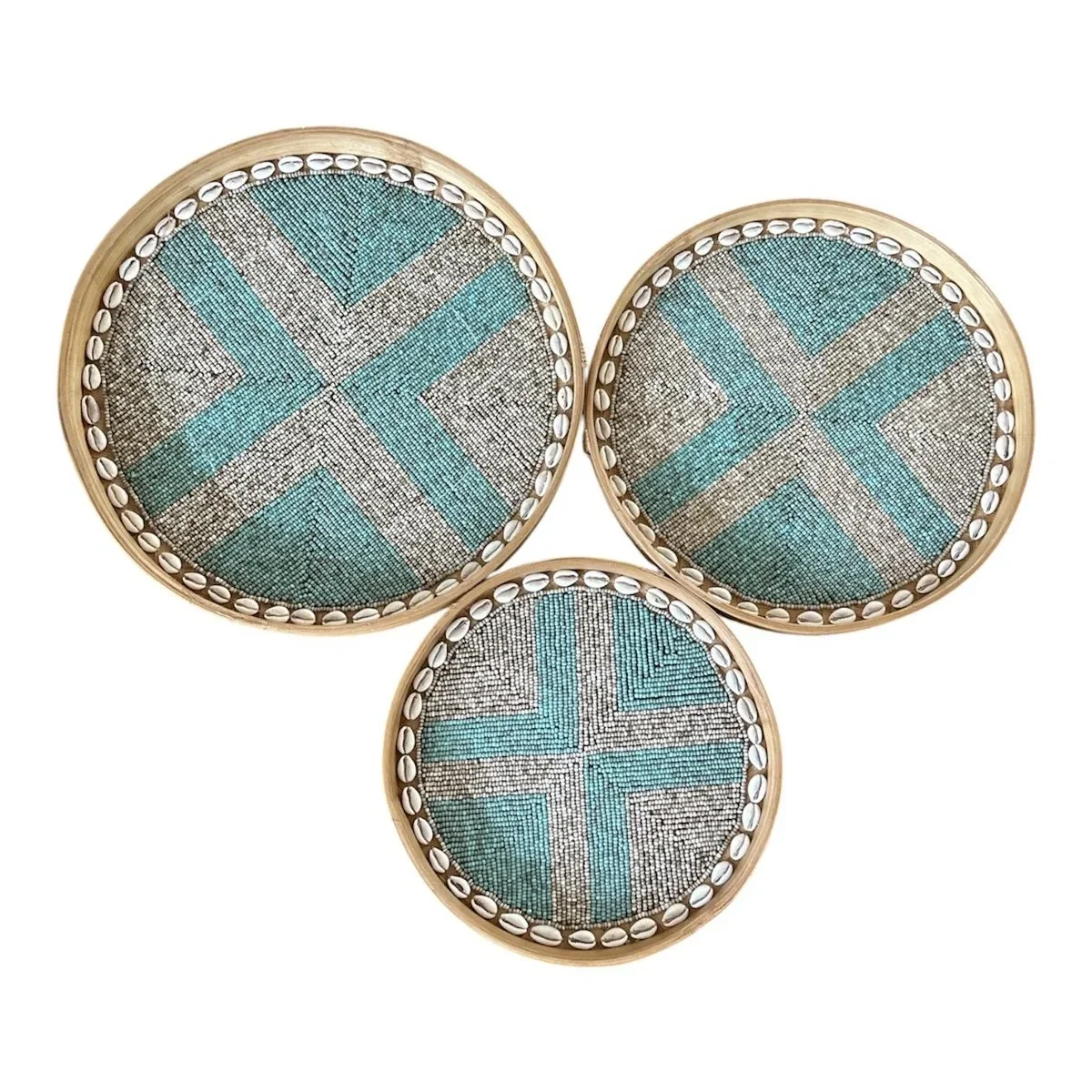 Set Tosca kralenschalen naturel