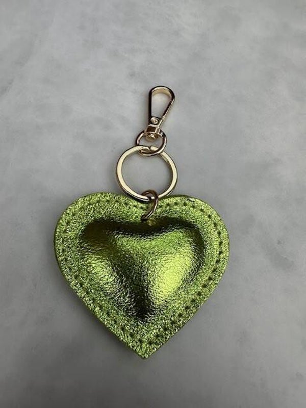 Sleutelhanger hart appelgroen