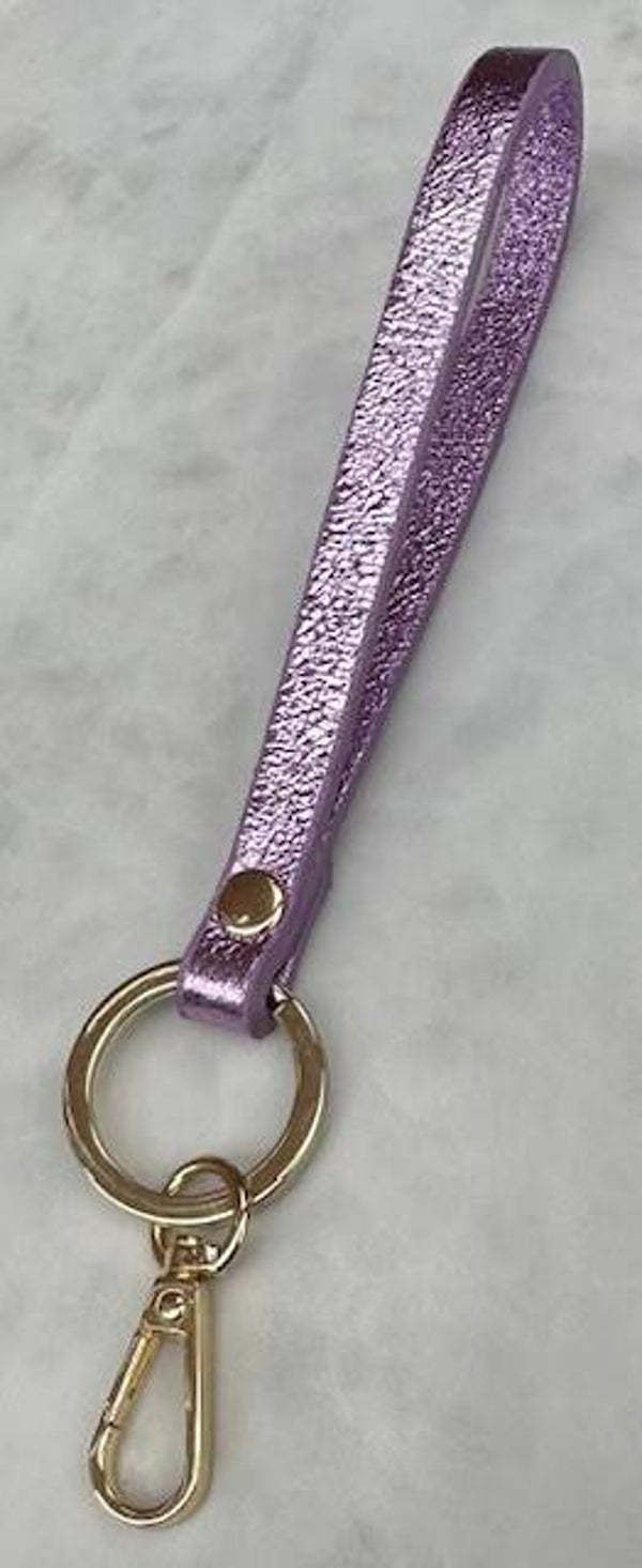 Sleutelhanger metallic paars